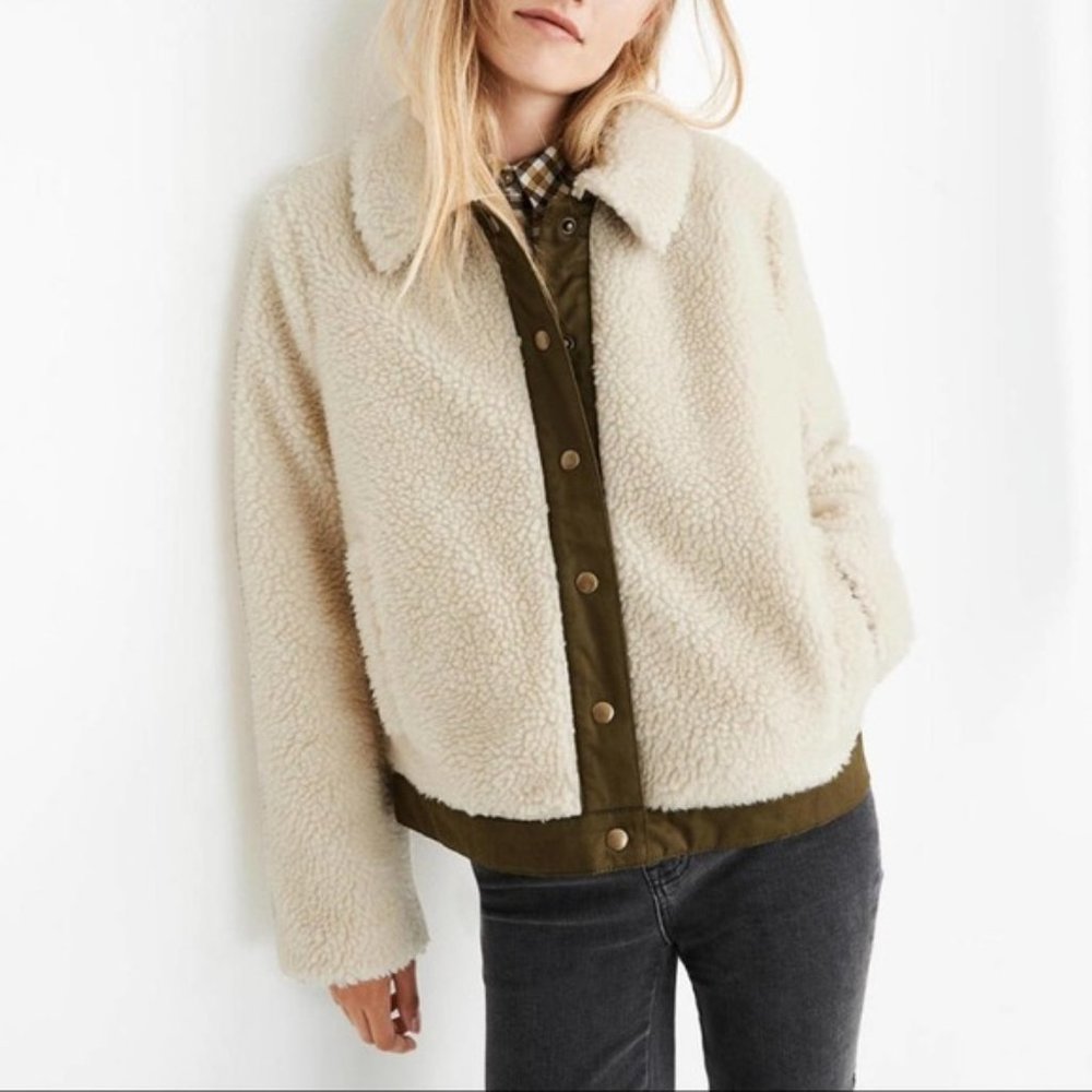 Madewell NWT Sherpa Portland Jacket Size L